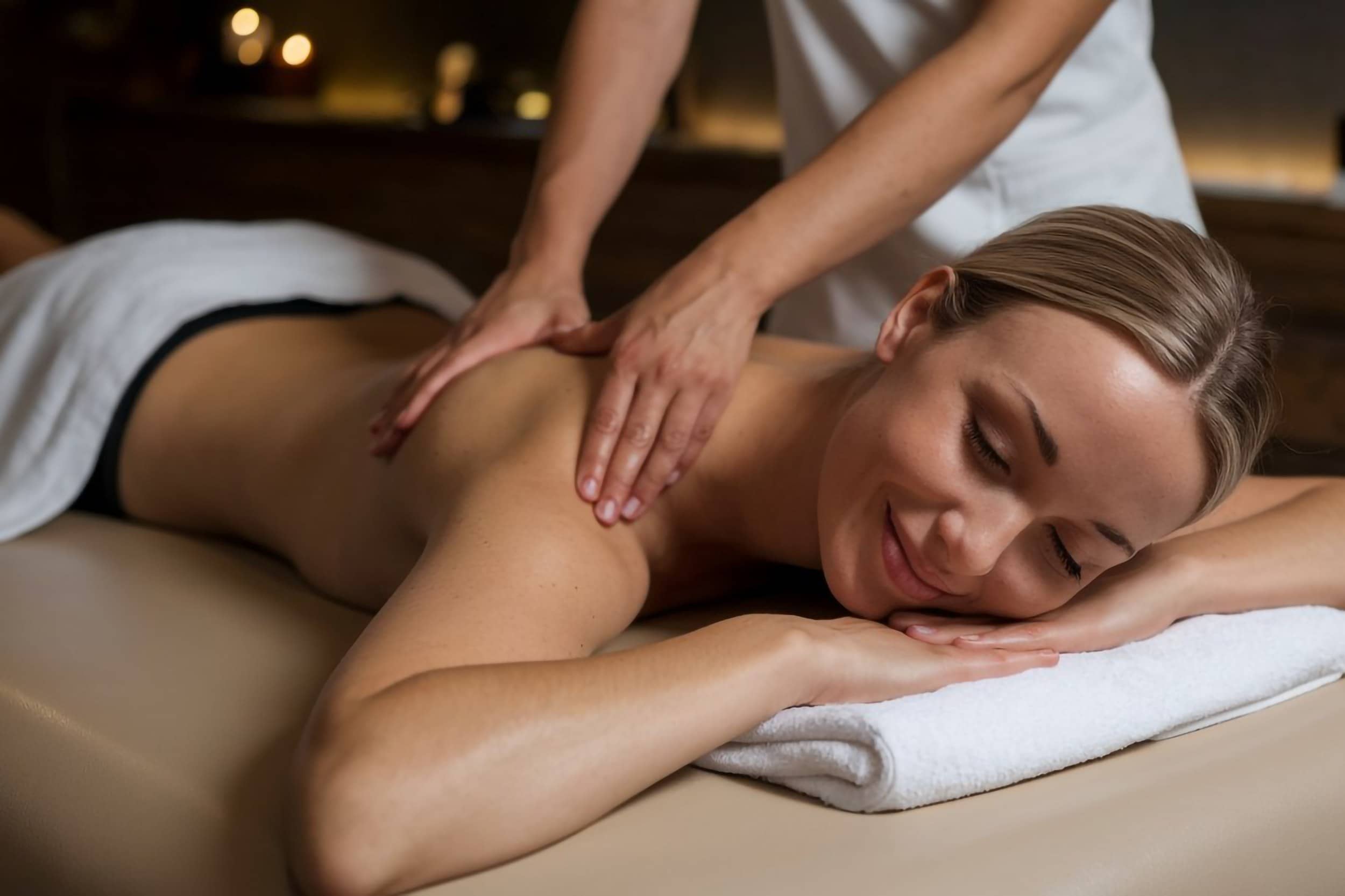 woman getting massage